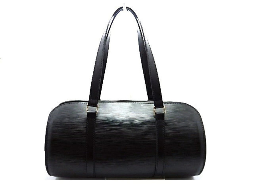LOUIS VUITTON Handbag Soufflot Epi Noir Black